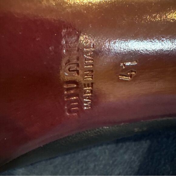 1990s Miu Miu Black High Heels. Size 41 - Picture 6 of 15